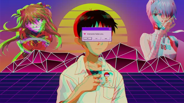 01 wallpaper: glitch trio