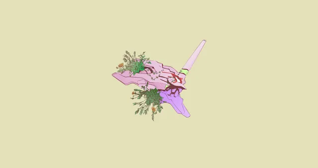 01 wallpaper: eva bloom minimal