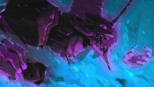 01 wallpaper: neon unit01