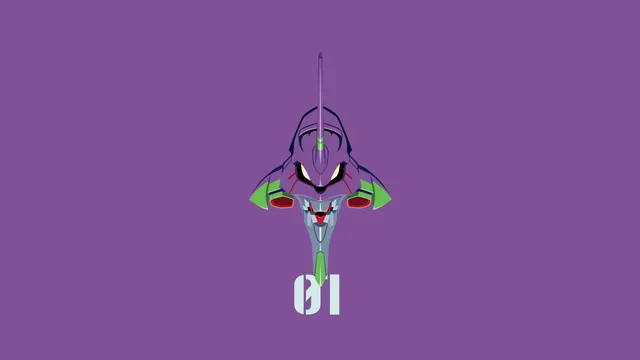 01 wallpaper: unit01 minimal