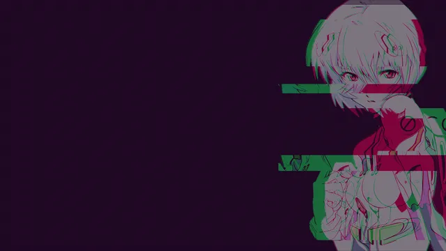 01 wallpaper: rei glitch