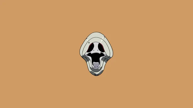 01 wallpaper: eva mask minimal