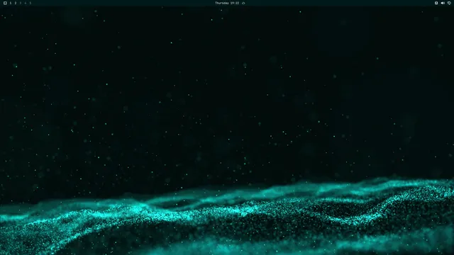 Empty desktop