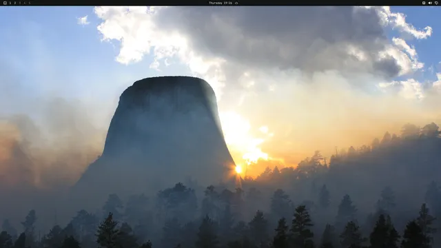 Empty desktop