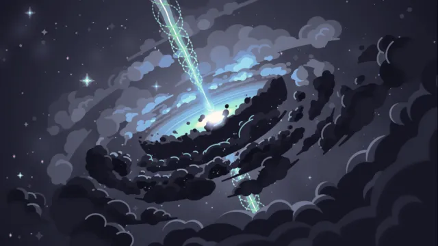 Ame Quattro wallpaper: Cloudy Quasar 1 Catppuccin Mocha