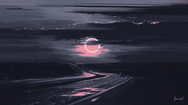 Ame Quattro wallpaper: eclipse