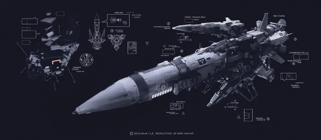 Ame Quattro wallpaper: rocket schematics