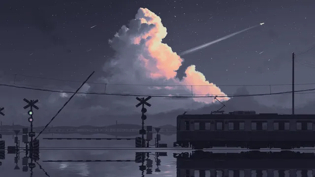 Amethyst wallpaper: train sideview