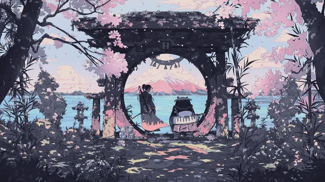 Amethyst wallpaper: vibrant gate