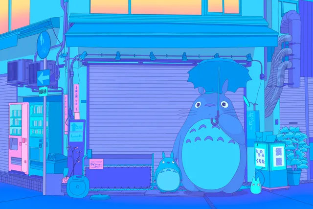 Aonagi wallpaper: totoro storefront