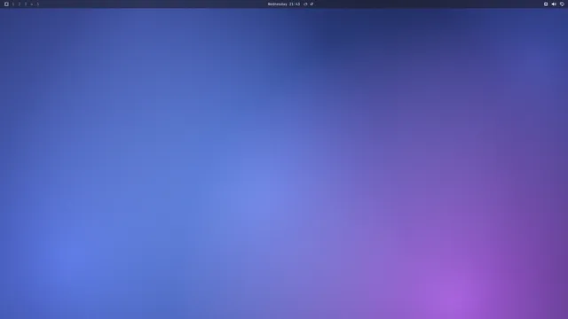 Empty desktop