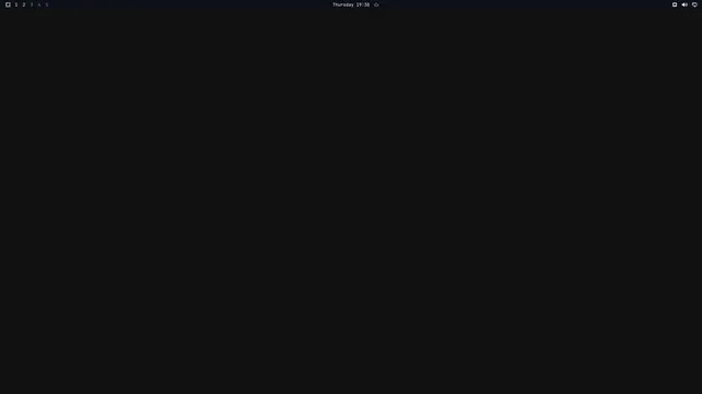 Empty desktop