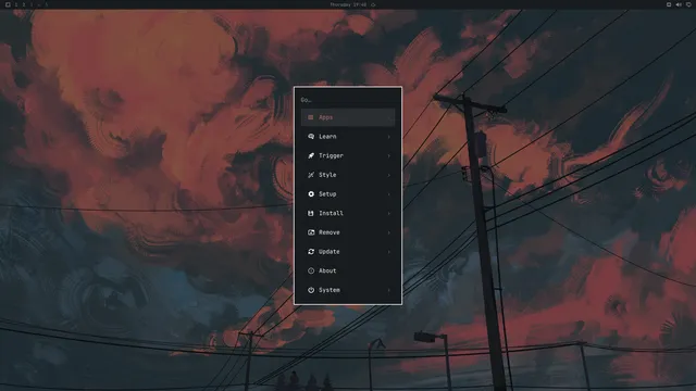 Omarchy menu