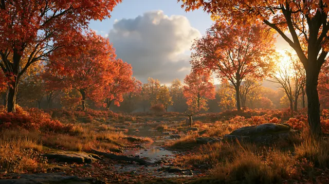 Autumn wallpaper: autumn landscape