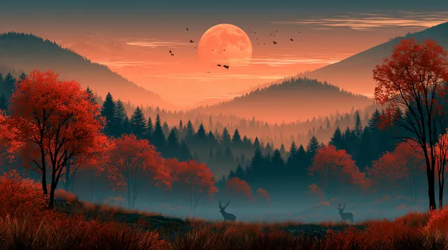 Autumn wallpaper: autumn landscape