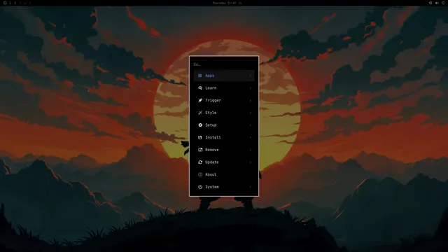 Omarchy menu