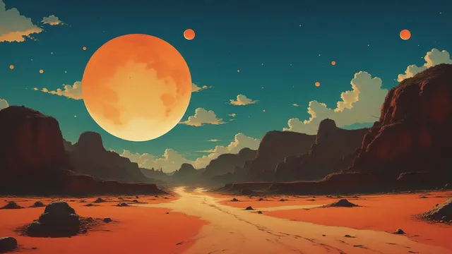 Ayu Mirage wallpaper: Orange desert