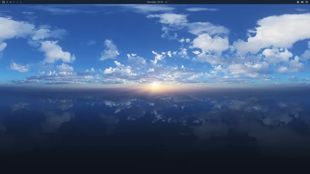 Empty desktop
