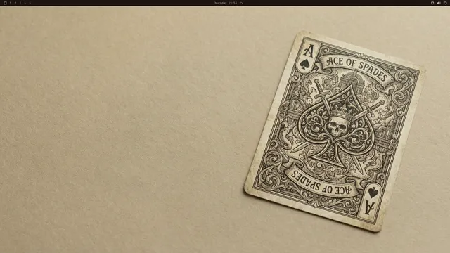 Empty desktop