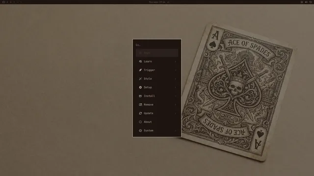 Omarchy menu