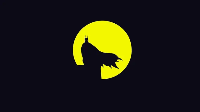 Batman wallpaper: moon silhouette