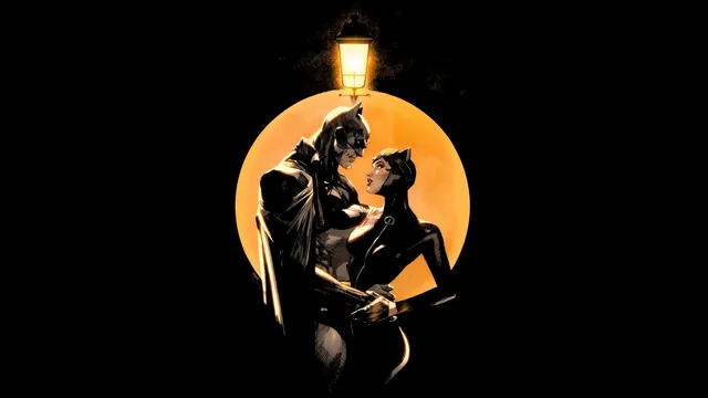 Batman wallpaper: catwoman duet