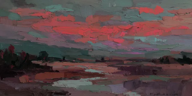 Biscuit de Mar Dark wallpaper: pastel marsh