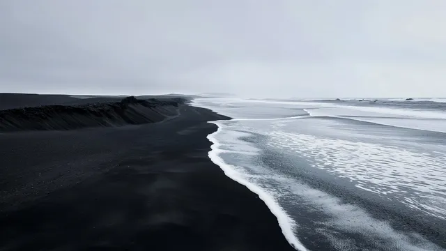 Black Sand wallpaper: black shores