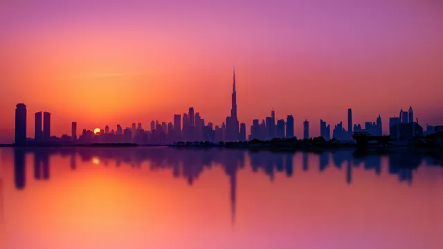 Caroline Skyline wallpaper: sunset skyline