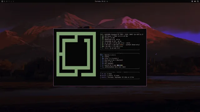 About window