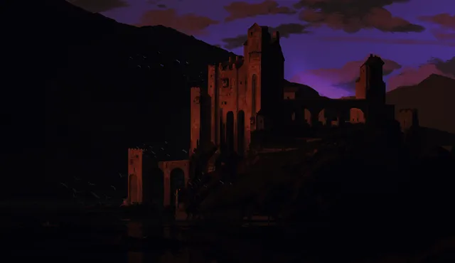Castle on a Lake wallpaper: castle on a lake night
