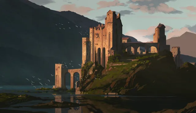 Castle on a Lake wallpaper: castle on a lake