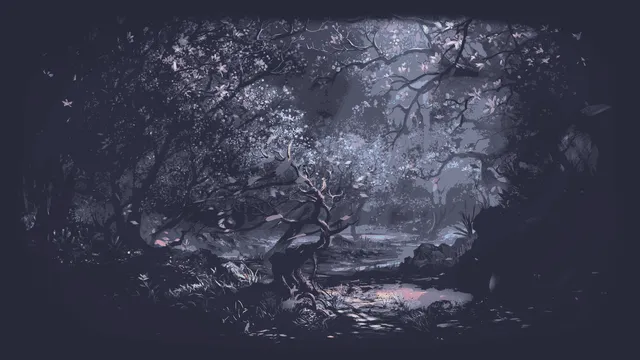 Catppuccin Mocha Dark wallpaper: clearing