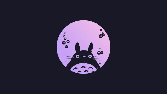 Catppuccin wallpaper: totoro
