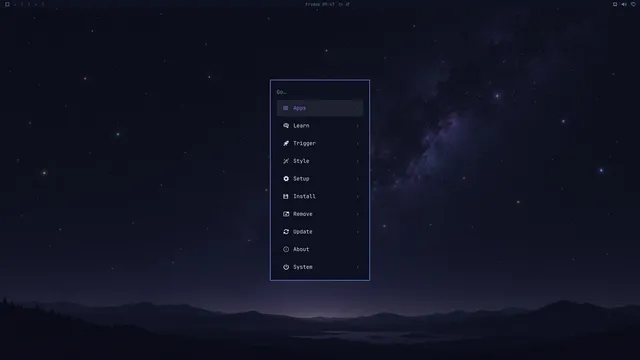 Omarchy menu
