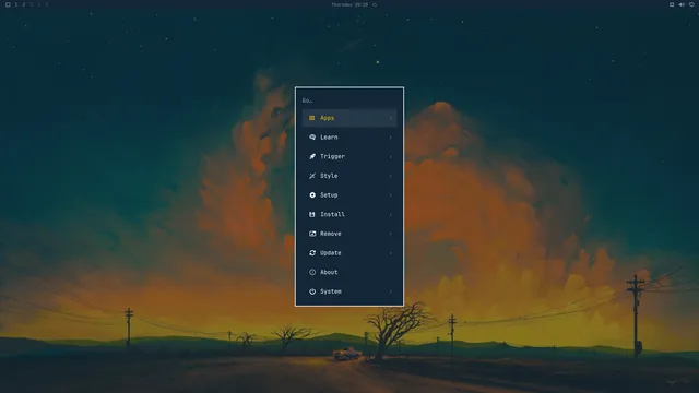 Omarchy menu