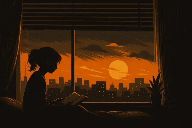 Darcula wallpaper: readgirl