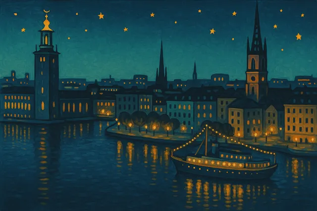 Darcula wallpaper: stockholm