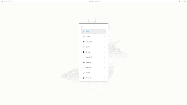 Omarchy menu