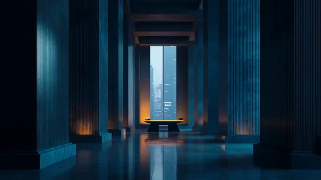 Deckard wallpaper: tyrell hall