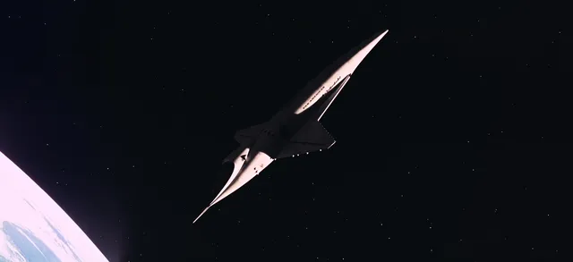 Discovery One wallpaper: movie discovery one silhouette