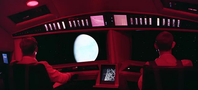 Discovery One wallpaper: movie lunar shuttle cockpit