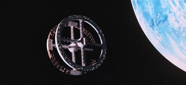 Discovery One wallpaper: movie orbital station wide