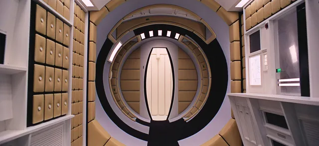 Discovery One wallpaper: movie shuttle corridor