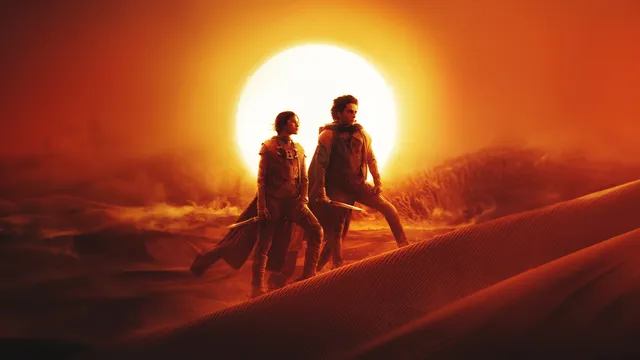 Dune wallpaper: chani and paul