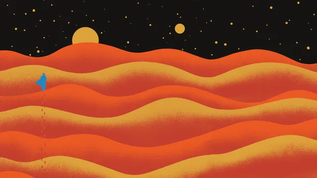 Dune wallpaper: spice flows