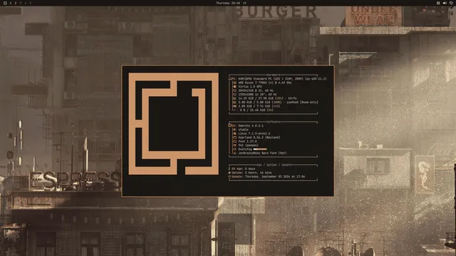About window