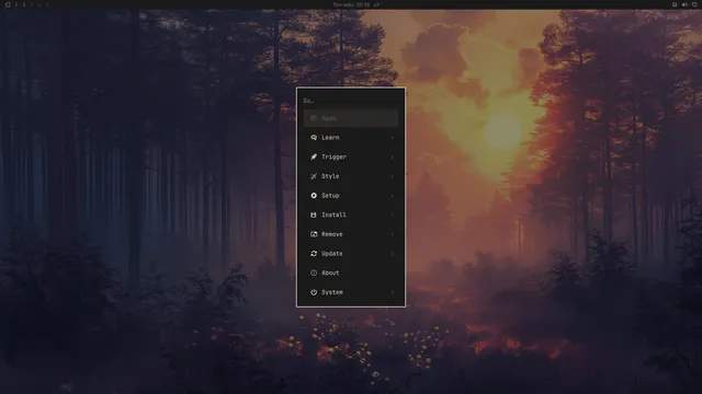 Omarchy menu