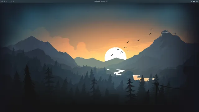 Empty desktop
