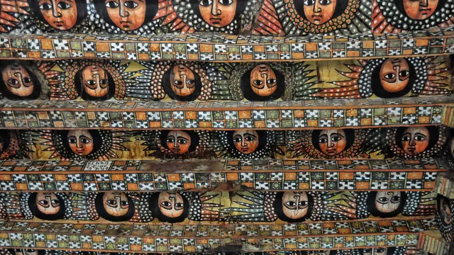Ethiopia wallpaper: angelic ceiling gondar